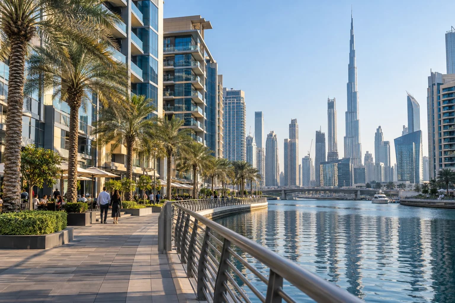 Business Bay, Dubai, on a clear morning